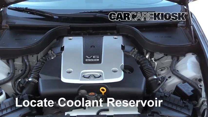 2015 Infiniti Q40 3.7L V6 Coolant (Antifreeze) Check Coolant Level